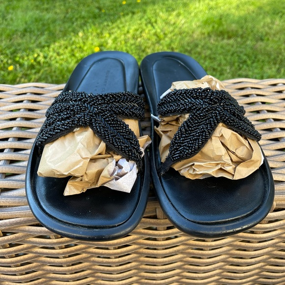 ROBERT CLERGERIE Beaded Slides - Picture 4 of 12